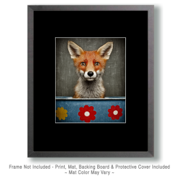 Young Red Fox in Bathtub Art