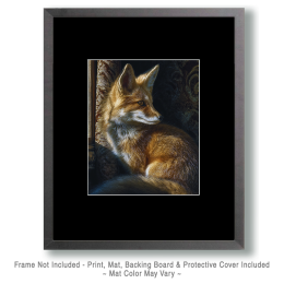 Red Fox Relaxing in Chair Art