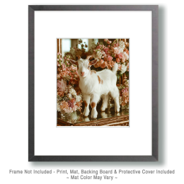 Miniature Goat on Mom's Dresser Art