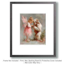 Curious Young Fairy and Young SasquatchArt