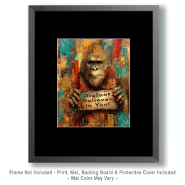 Grunge Bigfoot Believes in You Art
