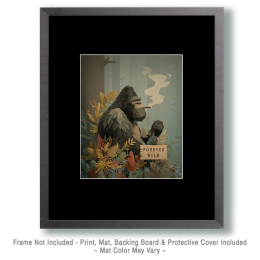 Bigfoot Forever Wild - Smoking a Marijuana Joint Art