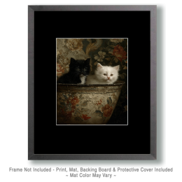 Vintage Kittens in a Bowl Art