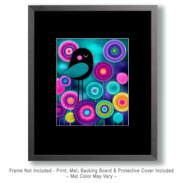 70's Pop Art Black Chicken Chick Art