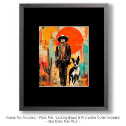 Cowboy with His Trusty Dog Art