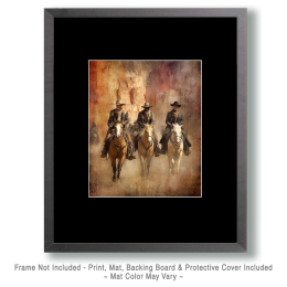 Three Vaqueros Riding Home Art
