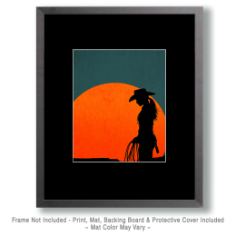 Silhouette of Soccoro Sara Art