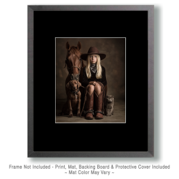 Kansas Lizzy with Her Pets Art