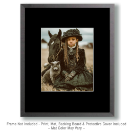 Chamaine From Tennesee with Her Horse & Cat Art