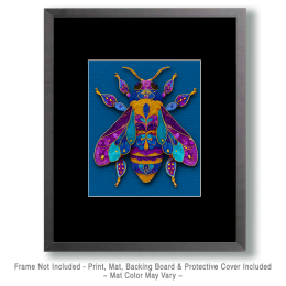 Jewel-Tone Bee Art