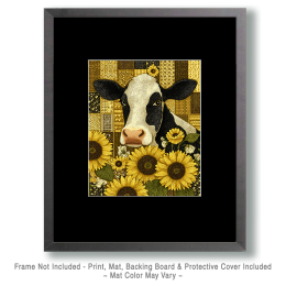 Sunflower Holstein Art