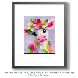 Flower Crowned Calf Art