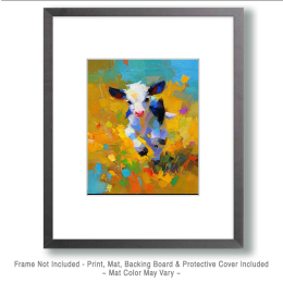 Impressionist Running Calf Art