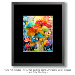 Surreal Mushrooms Art