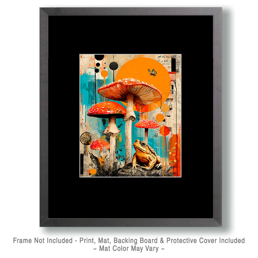 Toad Among Toadstools Art