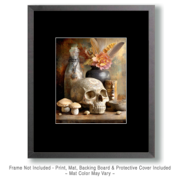 Vintage Skull Still-Life Art