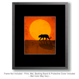 Stalking Mountain Lion Art