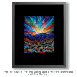 Sunrise Over Taos Art