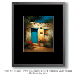 Santa Fe Style Turquoise Door Art