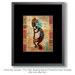 Grunge Kokopelli Art