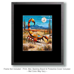 Stylized Desert Scorpion Art