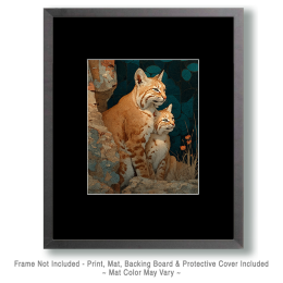 Art Nouveau Bobcats Art