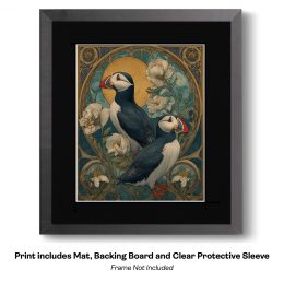 Plucky Art Nouveau Puffins - Plucky Puffins 17
