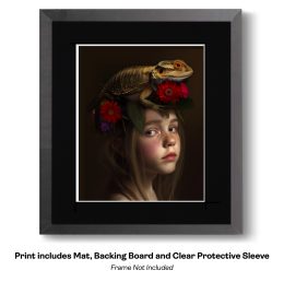 Portrait with Creepy Pet - My Bearded Dragon