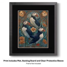 Plucky Art Nouveau Puffins - Plucky Puffins 16