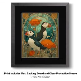 Plucky Art Nouveau Puffins - Plucky Puffins 12