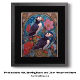 Plucky Art Nouveau Puffins - Plucky Puffins 1