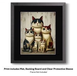 Rustic Style Cats - Feline Family Photo