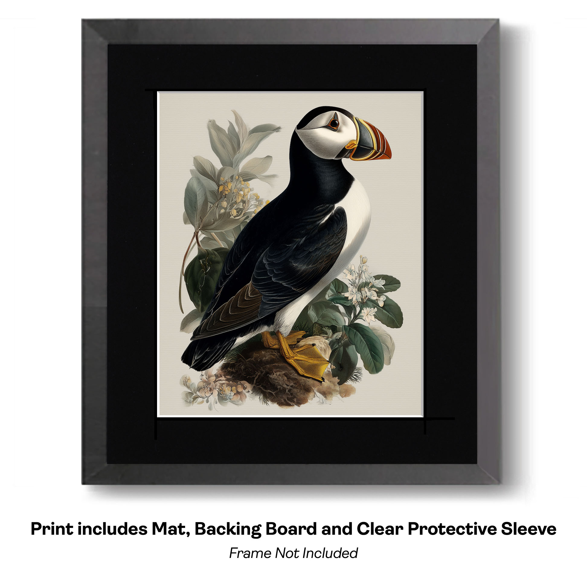 Plucky Puffin Sketch- Study in Watercolor Puffins 3