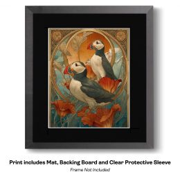 Plucky Art Nouveau Puffins - Plucky Puffins 20