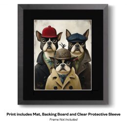 Rustic Style Dogs - Boston Terriers are on the Job