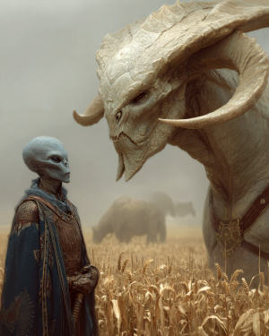 Two Extraterrestrials Discussing Strategy