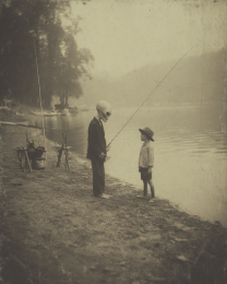 Extraterrestrial Fishing with Young Boy