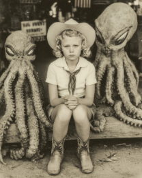 Young Girl Not Too Happy with His New Extraterrestrial Friends