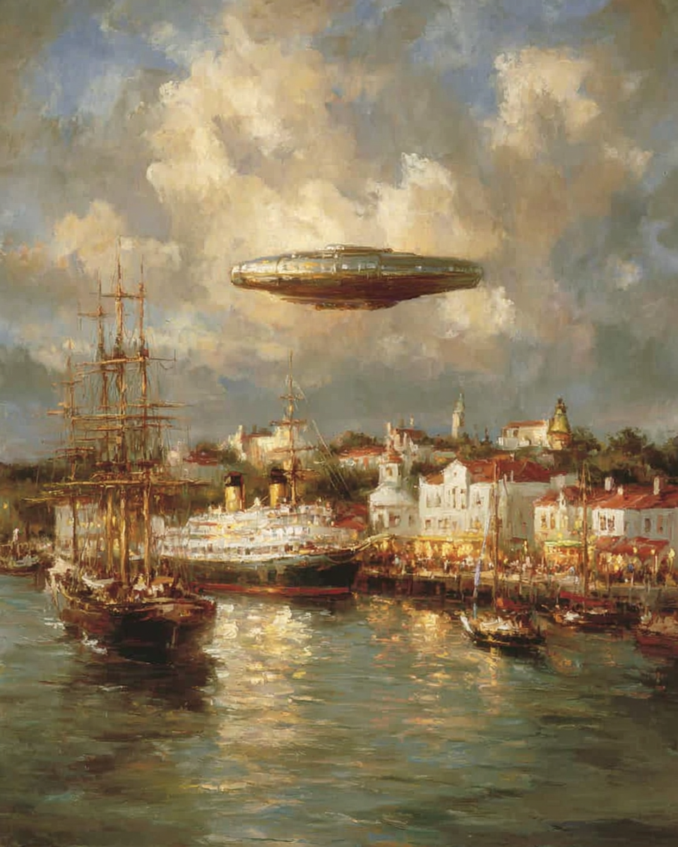 Extraterrestrial Ship Above Boston