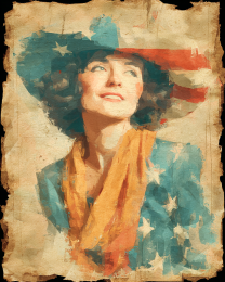 Vintage All American Cowgirl