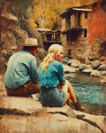 Sitting by the Mill on the Rio Hondo