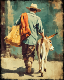 Walking Home with the Donkey