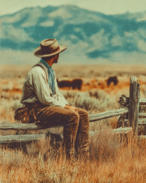 Taking a Break While Watching the Herd