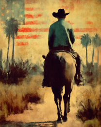 American Cowboy Just Noth of the Border