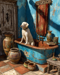 Santa Fe Labrador Wants Another Bath