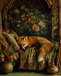 Red Fox Sacked Out