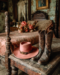 Jesse' Pink Cowgirl Hat by Her Favorite Boots