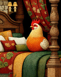Chicken on the Bed