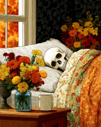 Skeleton in Bed