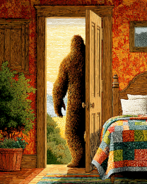 Bigfoot Leaves in the Morning